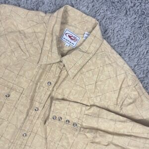 Roper Womens 2X Western Pearl Snap Plaid Long Sleeve Shirt Cowgirl Rodeo